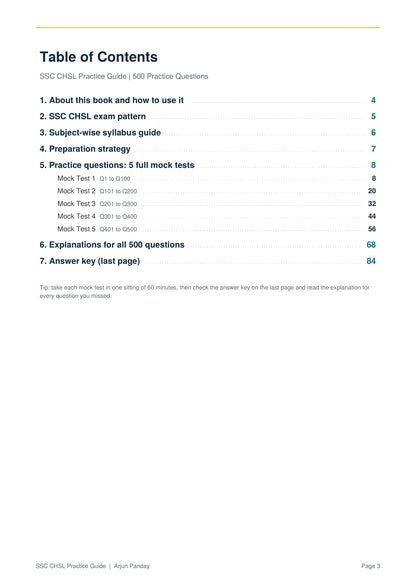 SSC-CHSL practice guide book
